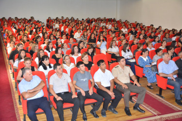 Göyçayda ümumtəhsil məktəblərinin 2, 5 və 6-cı sinif rəhbərləri ilə mülki müdafiə sahəsində tədbir keçirilib