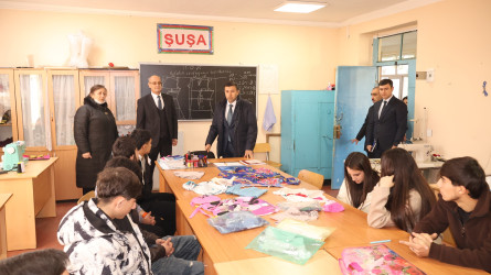 Rayon İcra Hakimiyyətinin başçısı Orxan Mürsəlov Göyçay Peşə Liseyində olub