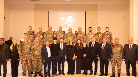 Göyçayda Azərbaycanın Milli Qəhrəmanı Yuri Kovalyovun xatirəsinə həsr edilmiş tədbir keçirilib