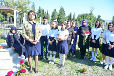 Göyçayda Vətən müharibəsi şəhidi İntiqam Şirəliyevin üçüncü ildönümü məzarı önündə qeyd olundu