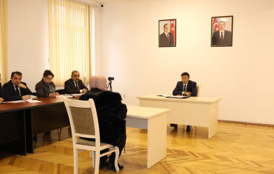 Göyçay Rayon İcra Hakimiyyətinin başçısı Orxan Mürsəlov növbəti vətəndaş qəbulu keçirib