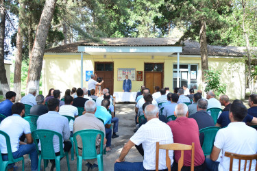 Rayon icra hakimiyyətinin başçısı Cəyirli kəndində vətəndaşlarla növbəti səyyar görüş keçirdi