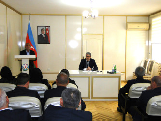 Rayon İcra Hakimiyyətində din xadimlərinin iştirakı ilə müzakirlər aparılıb