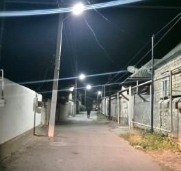 Göyçay şəhərində daha dörd küçə işıqlandırılıb