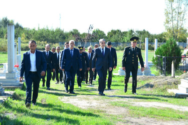 Göyçayda Vətən müharibəsi şəhidi İntiqam Şirəliyevin üçüncü ildönümü məzarı önündə qeyd olundu