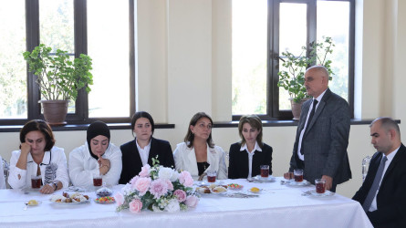 Göyçayda 5 oktyabr - Beynəlxalq Müəllimlər Günü şəhid Elnur Əliyevin evində qeyd olunub