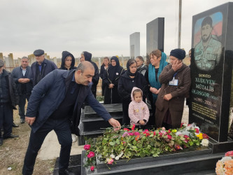 Vətən müharibəsi şəhidi Mütalib Xudiyevin dördüncü ildönümü qeyd edilib