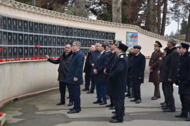 Göyçay rayonunda 20 Yanvar faciəsi qurbanlarının xatirəsi anılıb