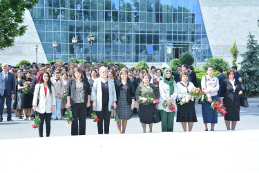 Göyçayda Azərbaycan Xalqının Ümummilli Lideri Heydər Əliyevin anadan olmasının 101-ci ildönümü qeyd olundu