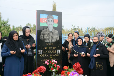Vətən müharibəsi şəhidi Bayram Orucovun beşinci ildönümü qeyd edilib