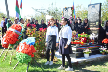 Vətən müharibəsi şəhidi Abdullayev Səməd Sədiyar oğlunun dördüncü ildönümü qeyd edilib