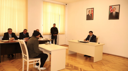 Rayon İcra Hakimiyyətinin başçısı Orxan Mürsəlov növbəti vətəndaş qəbulu keçirib